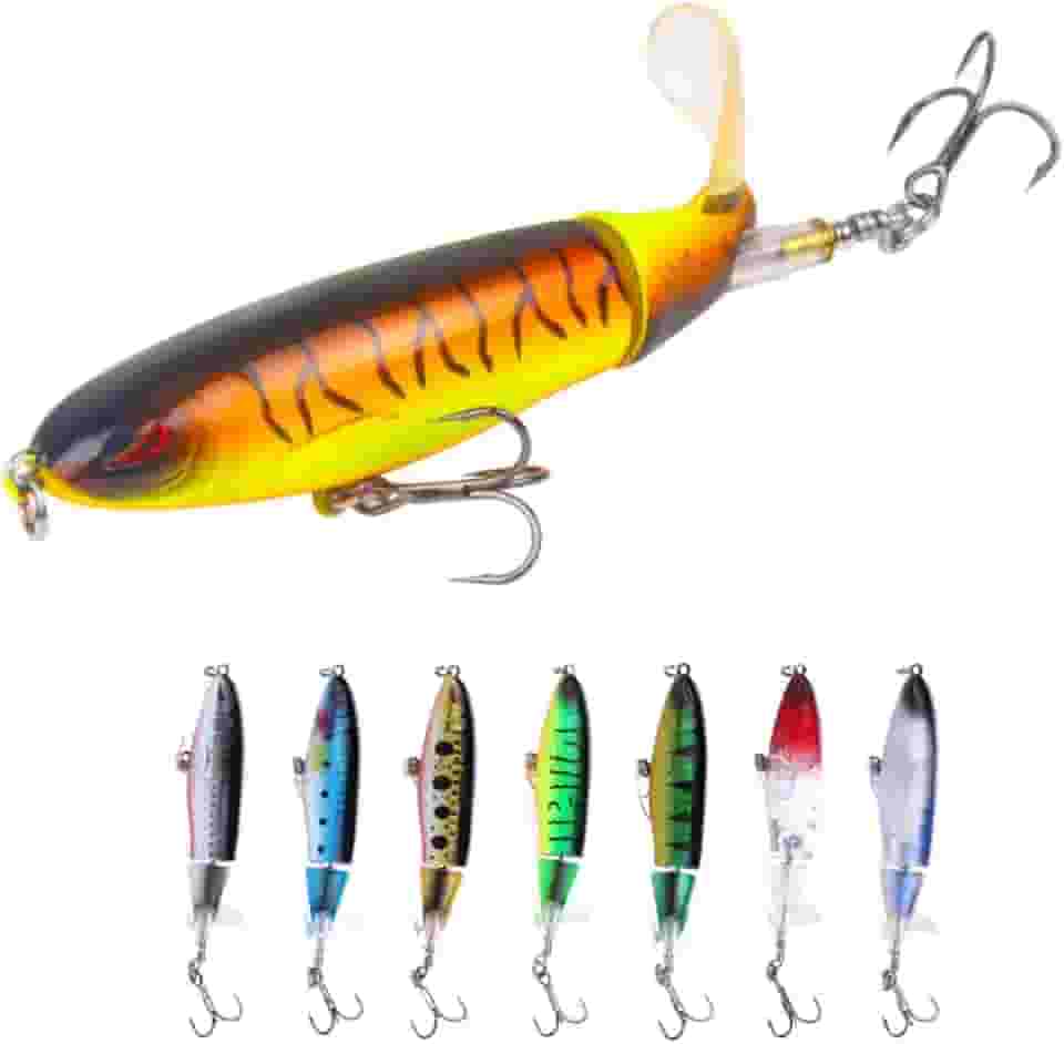 Isca Artificial Com Hélice Kit 5u Whopper Plopper Importada