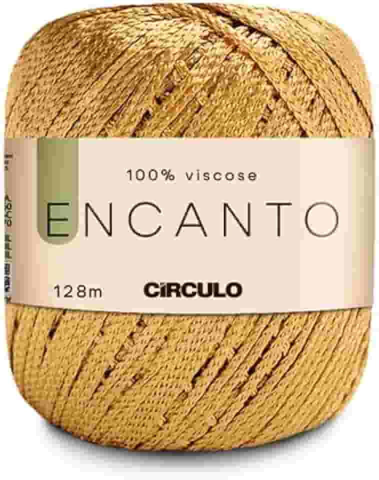 Linha Encanto Ouro 7577-128m Círculo Fio para Crochê e Artesanato