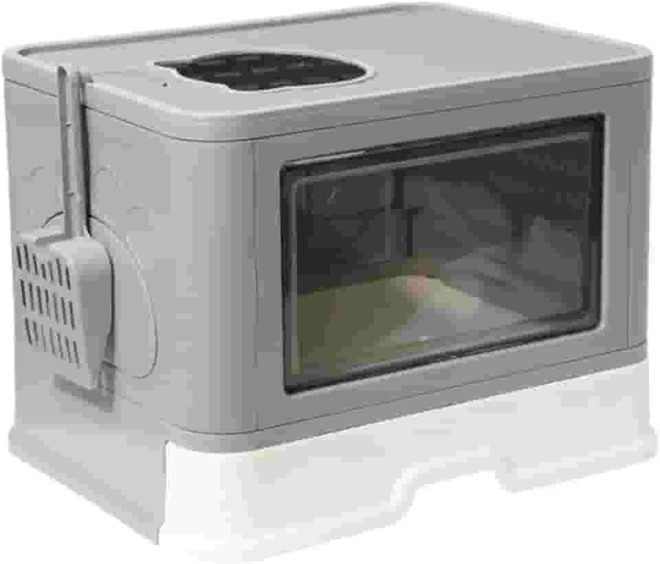 Banheiro Gato Premium Fechado Anti Odor Com Pá Coçador Luxo Caixa De Areia Gatos Fechada Bandeja Sanitária