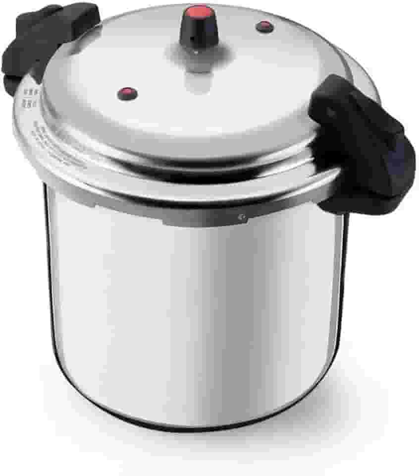 Panela de Pressão Industrial 20 Litros Alumínio com Fechamento Externo e 2 Válvulas de Segurança - Robusta e Profissional