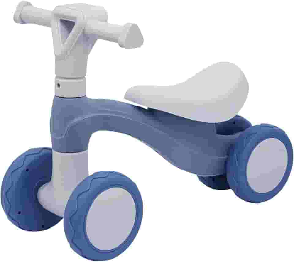 Bicicleta Andador Equilíbrio Sem Pedal 4 Roda Zippy Toys (Azul)