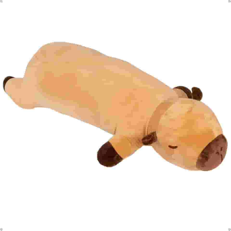 Xuxão Travesseiro Pelúcia Corpo Capivara Dormir Confortável