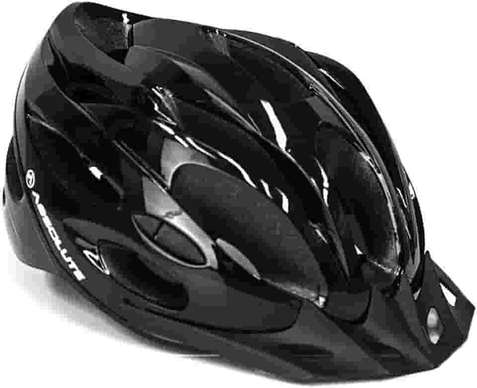 Capacete Ciclismo Absolute Nero com Sinalizador -prata-52-58 cm