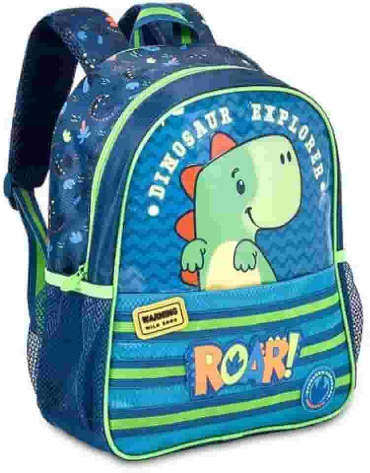 Mochila Escolar Creche Infantil Dinossauro Verde Clio Roar