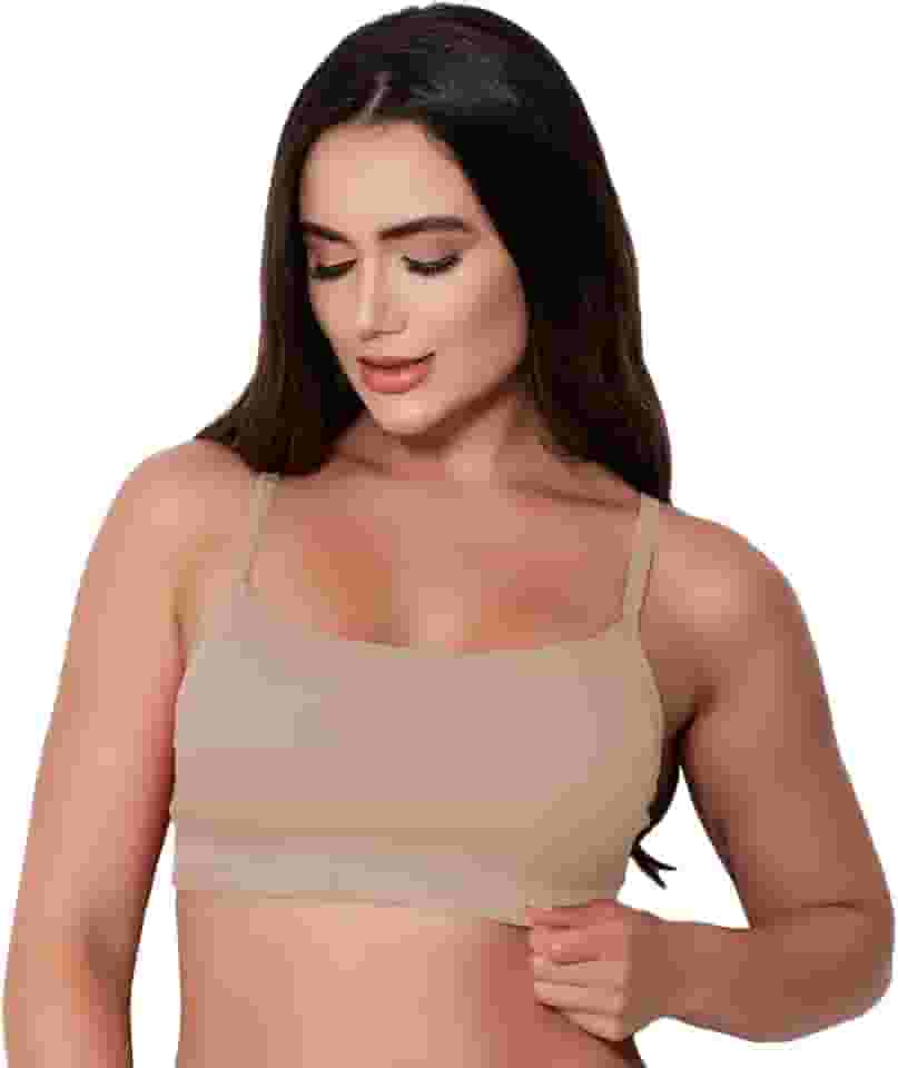 Sutiã Algodão Canelado Com Bojo Soft Top Soutien Confortável Para O Dia A Dia