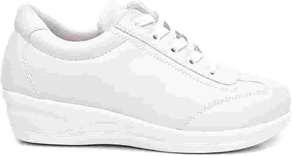 Tênis Sapatênis Feminino Casual Anabela Ortopédico Para Esporão E Trabalhos Em Pé