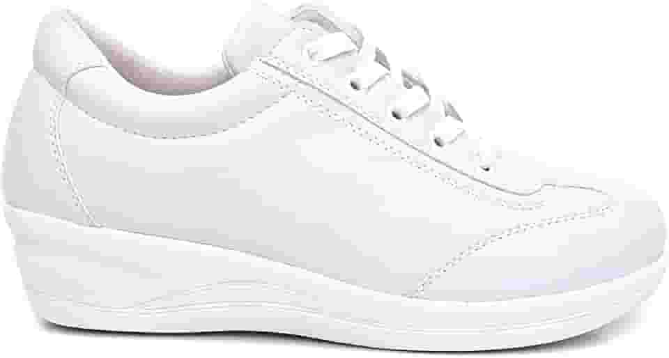 Tênis Sapatênis Feminino Casual Anabela Ortopédico Para Esporão E Trabalhos Em Pé