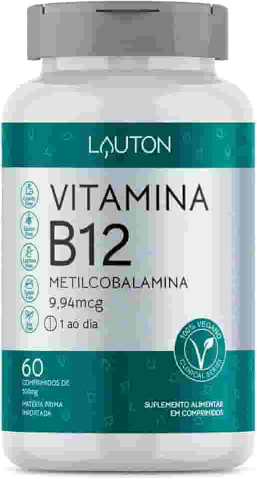 Vitamina B12 Metilcobalamina 9,94mcg - 60 Cps - Lauton