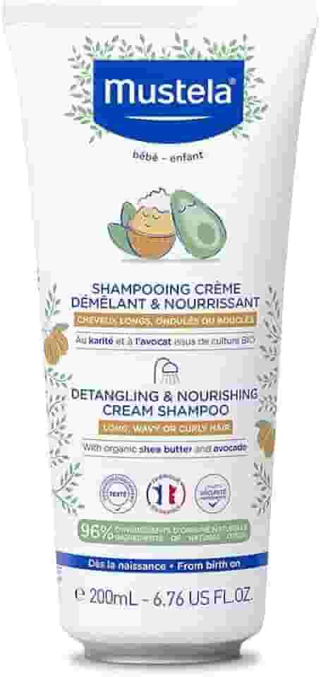 Mustela Shampoo Cachos Desembaraçados 200ml - Para Cabelos Ondulados, Cacheados e Texturizados - Limpa Suavemente, Nutre e Desembaraça