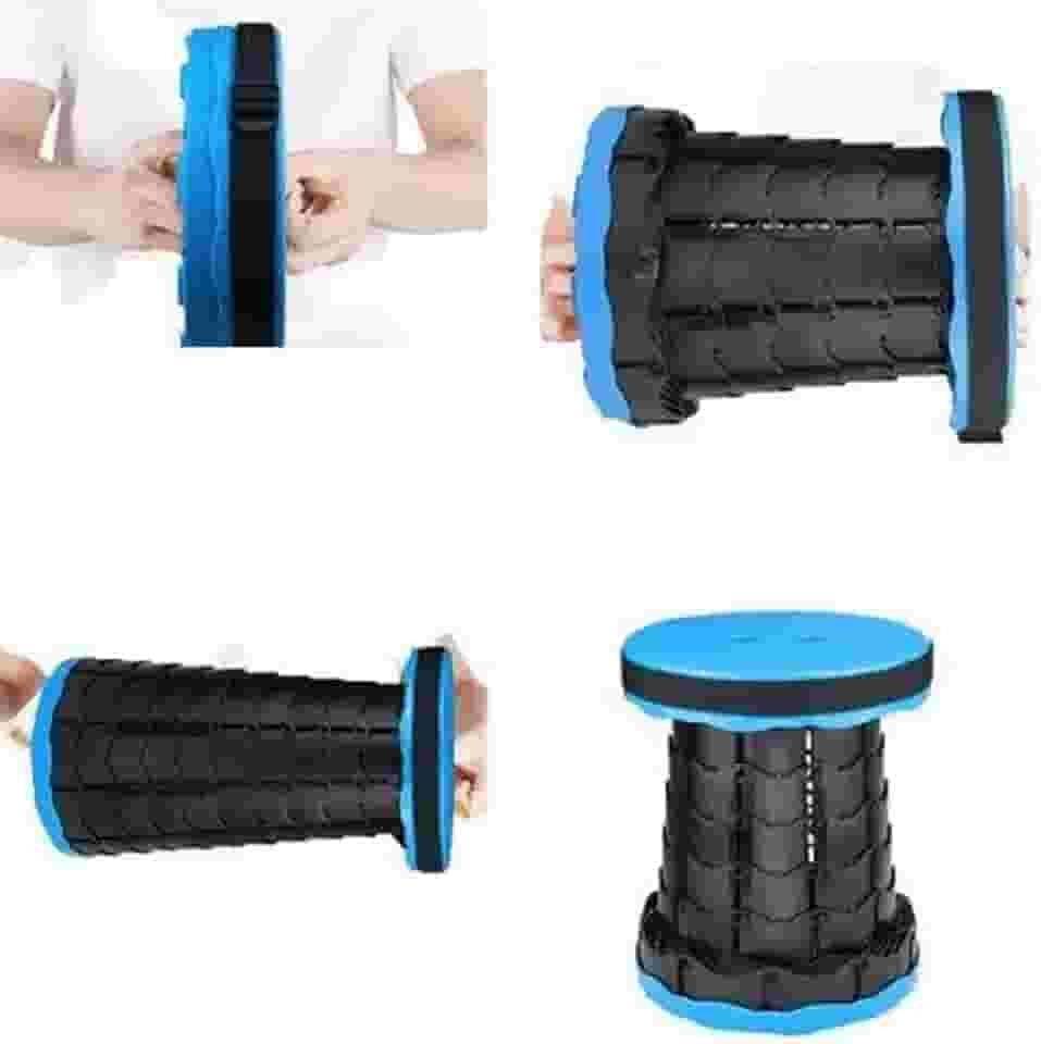 Banqueta Banco Retrátil Dobrável Portátil C/Alça Transporte