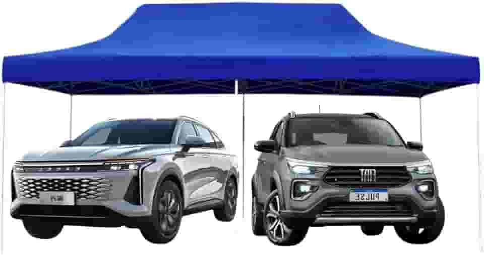 Tenda Gazebo sanfonada em aço reforçado 3x6. Pesca, praia, garagem. Eventos.