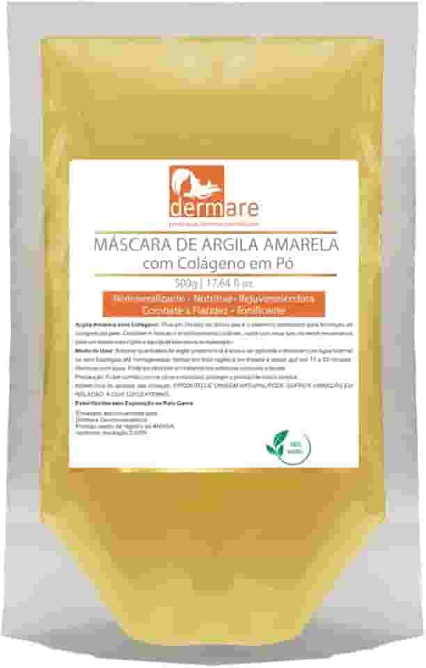DERMARE Argila Amarelo Com Colágeno Dermare 500 G