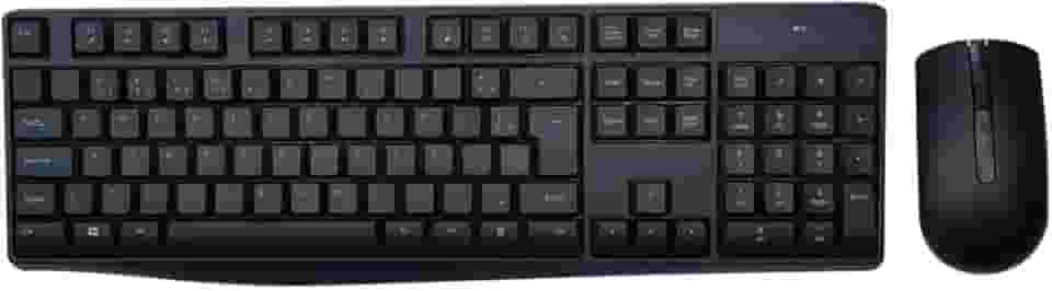 Kit Teclado e Mouse sem Fio Multi 2.4GHz USB com 1600 DPI e 12 Teclas Multimídia – Preto TC269