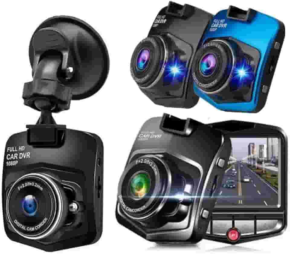 Câmera Veicular DVR Recarregável Full HD 1080P | Câmera Filmadora Para Segurança De Carros, Caminhões, Caminhonetes e Veículos Gerais | Gravação Em Loop | Com Sensor De Colisão e Modo Estacionamento