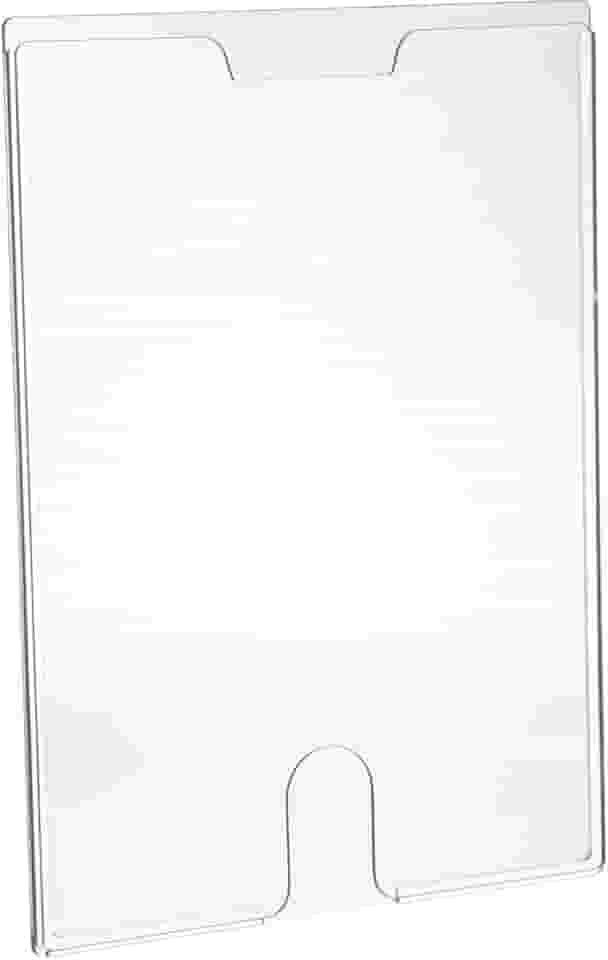 Display Office A4 em PS Rígido Transparente – Maxcril – Suporte Vertical para Folhas, Avisos e Informativos