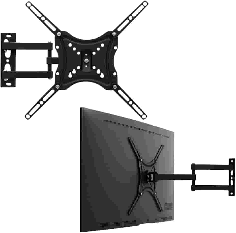 Suporte Articulado de Parede para TV, Ajuste Livre, Adequado para TVs de 14 a 50 Polegadas, Suporta um Peso Máximo de 50 Quilogramas