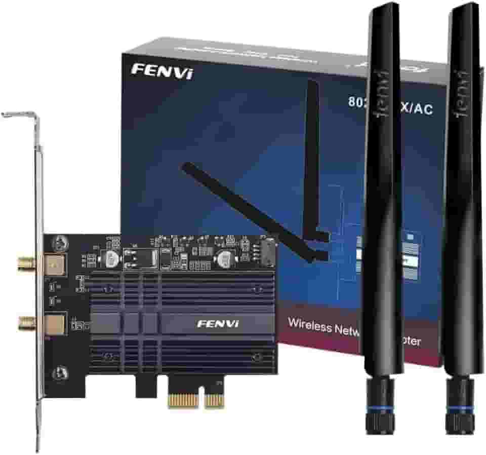 Placa de rede PCI Express Sem Fio Wi-Fi 6 AX3000 Com Bluetooth 5.2 Adaptador Wireless para PC Compatível Com Windows 10 e 11 Melhor Placa Baixa Latência Ideal para Jogos Alta Velocidade Internet
