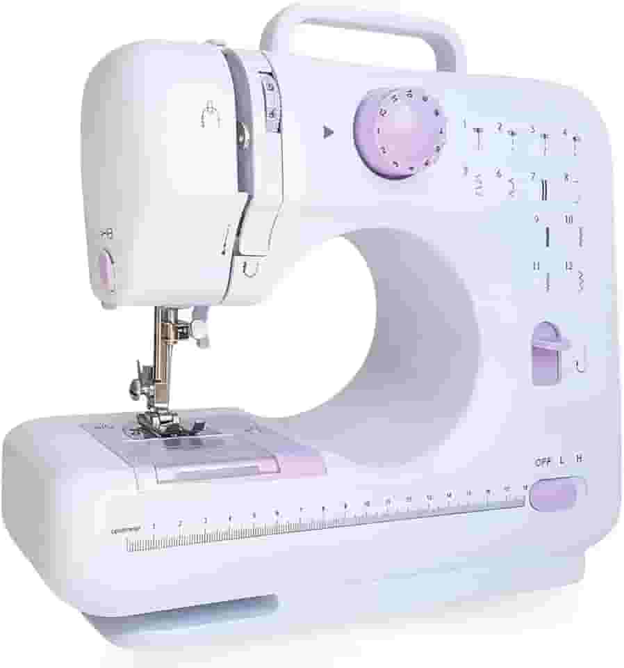 Mini Máquina de Costura Portátil Super Compacta Com Led - 12 Pontos, Bivolt
