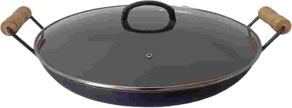 Disco Arado Chapa De Ferro 42 Cm C Tampa De Vidro 5cm Altura