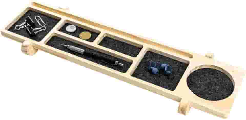 ORGANIZADOR DE MESA ESCRITÓRIO MULTIUSO LUXO EM MADEIRA