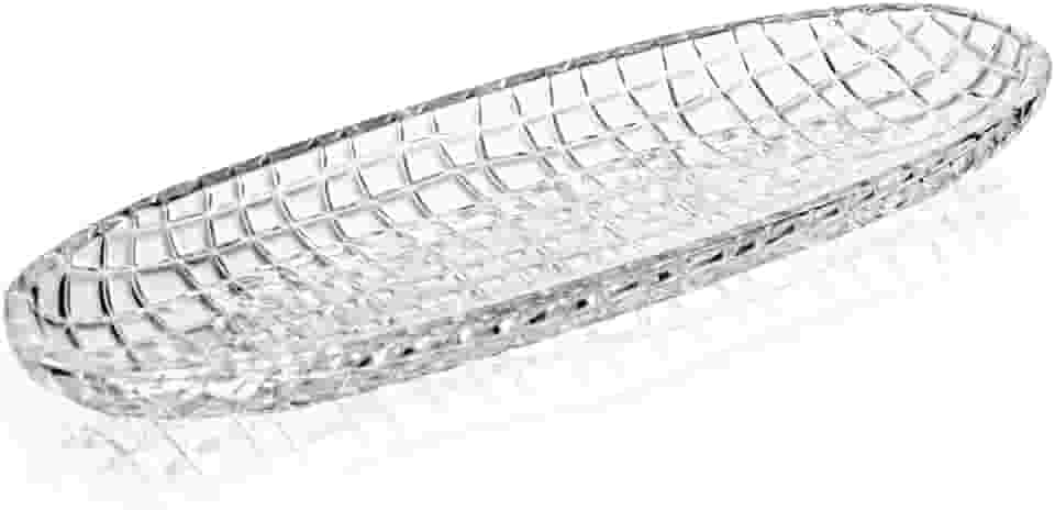 LYOR - Travessa Quadrix 30cm x 10,5cm x 2,5cm Vidro