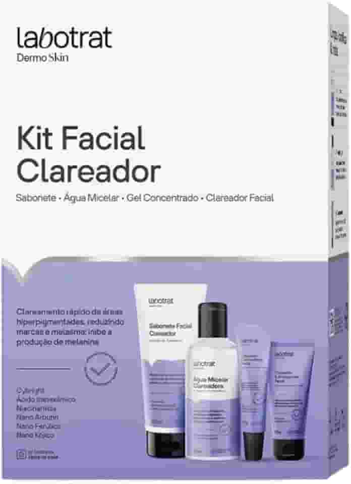 Kit Clareador Facial Dermo Skin c/ 4 Itens