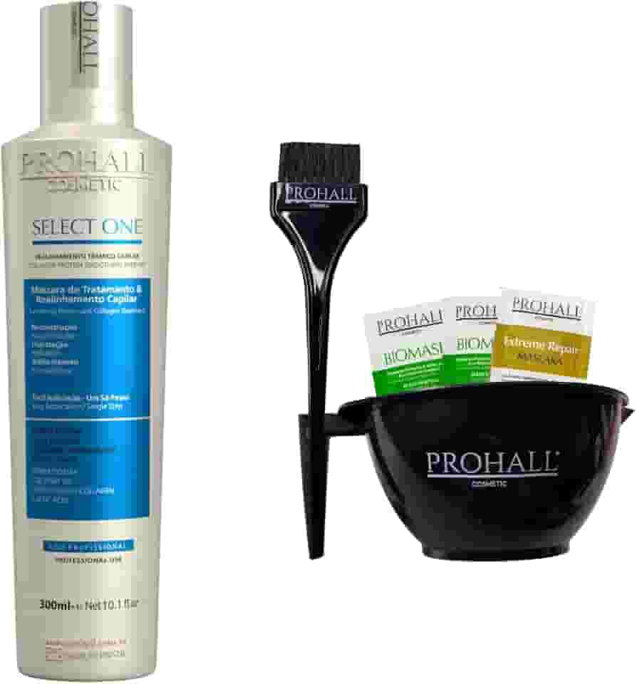 Progressiva Sem Formol Prohall Select One 300ml - Alinhamento Capilar, Liso Intenso e Brilho Espelhado - Tratamento Capilar
