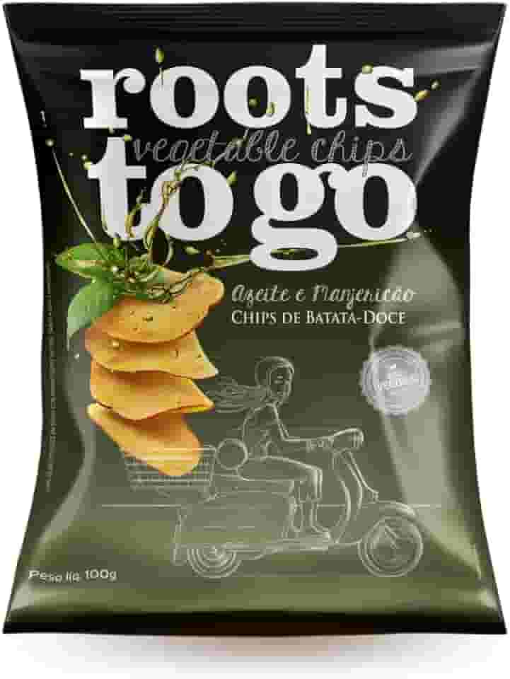 Roots To Go Chips de batata doce azeite e manjericão 100g
