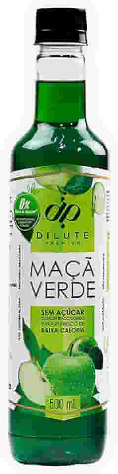 Dilute Xarope Maçã Verde S/ Açúcar Sabor Maçã Verde 500 Ml