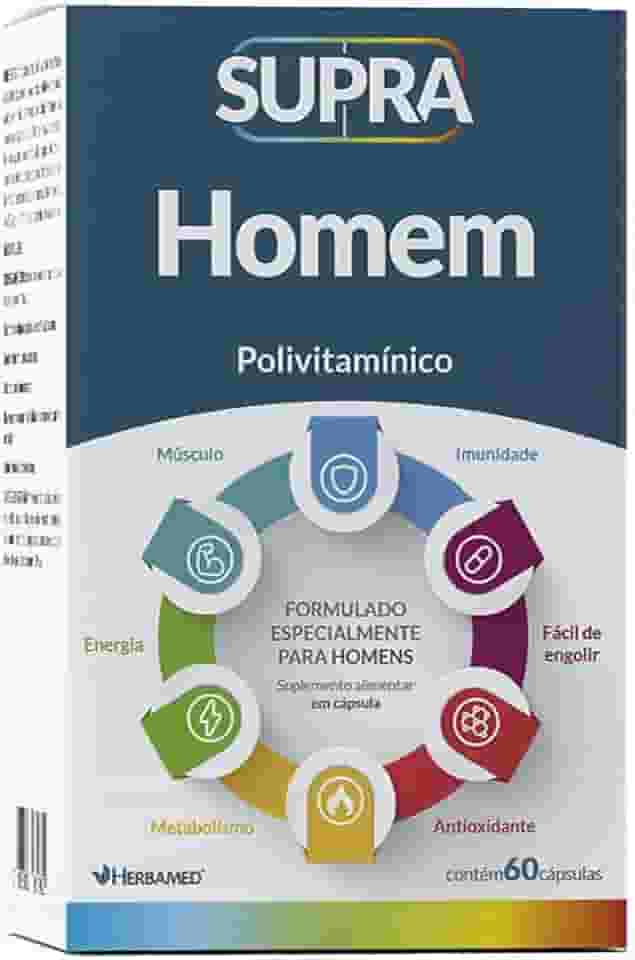 Herbamed Supra Homem Polivitamínico - 60 Cápsulas -