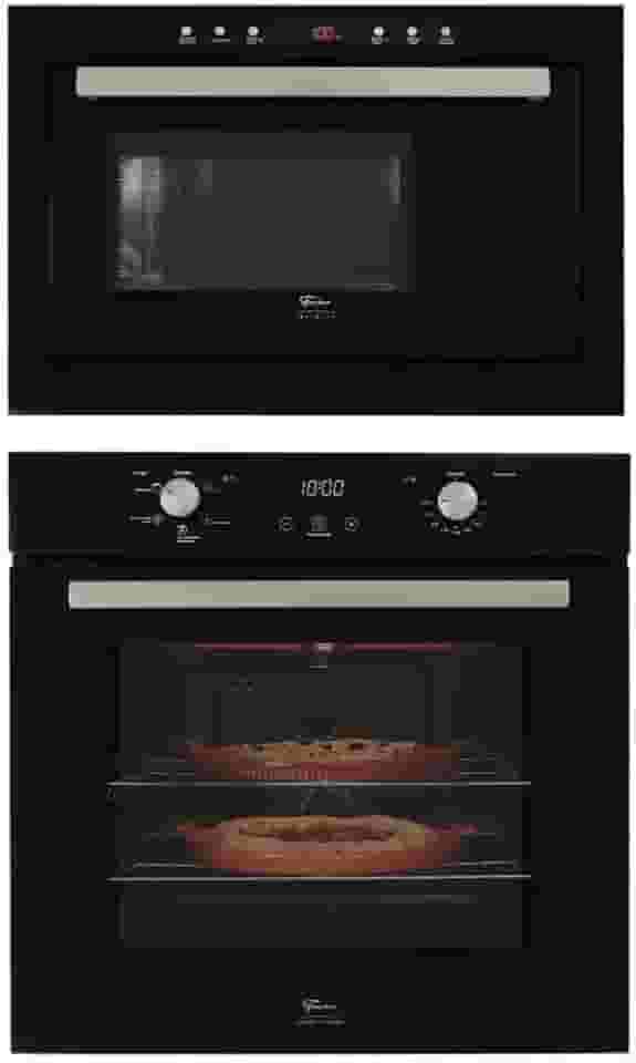 Kit Forno Elétrico Fischer Infinity Embutir 82l Com Air Fryer + Micro-ondas 25l Preto 220v
