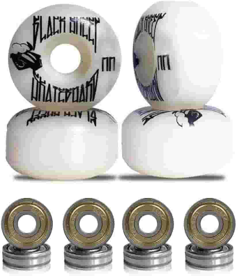 Roda para Skate Black Sheep 51mm Branca Dureza 90a com Rolamentos ABEC-5