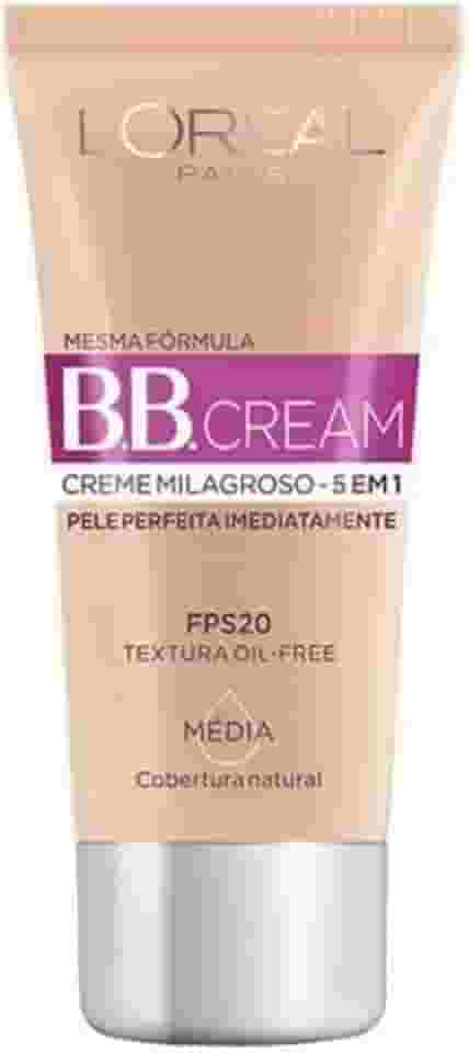 BB Cream Dermo Expertise Base Média 30ml, L'Oréal Paris, Médio, 30Ml