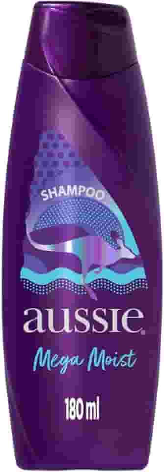 Aussie Mega Moist Óleo de Jojoba e Alga Marinha Australiana Shampoo 180 ml