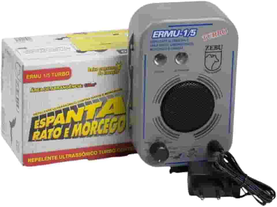 Zebu, R1862, Aparelho Espanta Rato e Morcego Repelente Ultrasônico Galpão