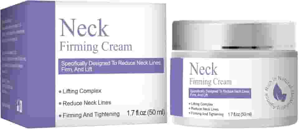 Creme firmador de pescoço para apertar e levantar – Hidratante antienvelhecimento com retinol, ácido hialurônico e colágeno para rosto, pescoço e peito – melhora a elasticidade da pele, linhas finas e