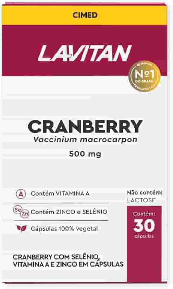 Multivitamínico Lavitan Cranberry Selênio 30 Comprimidos