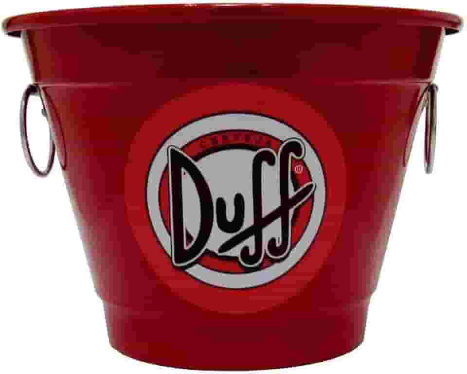 Balde de Gelo Térmico em Alumínio 6,5L Red - Cerveja Duff Beer