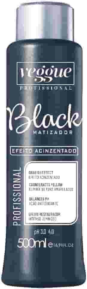 Máscara Matizadora Preta Black Efeito Acizentado Veggue Profissional 500ml