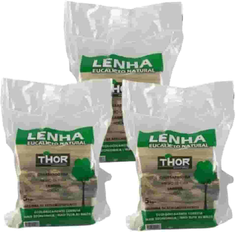 Lenha Eucalipto Thor Pizza Lareira Fogão Fogueira 15kg