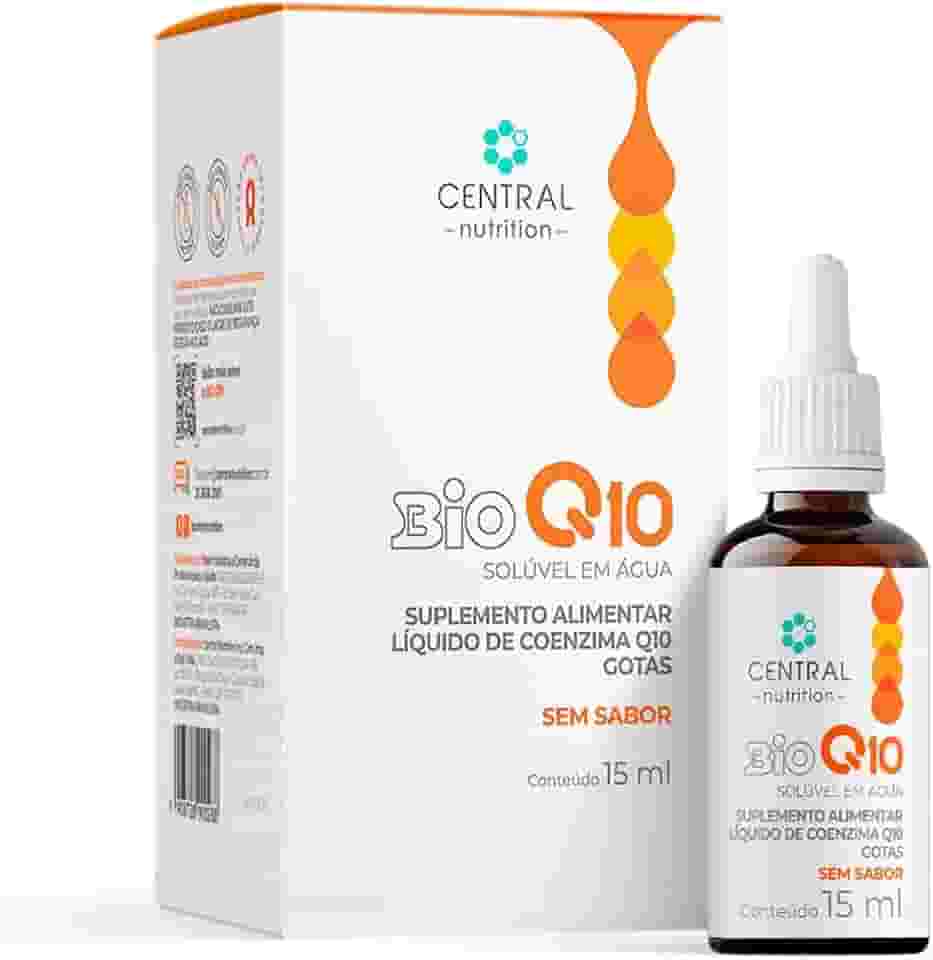 Bio Q10 Gotas 15ml – Central Nutrition | Coenzima Q10 Líquida Sem Sabor | Alta Pureza | Fórmula Clean Label | Sem Glúten