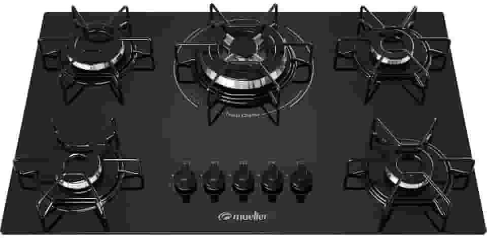 Cooktop Mueller 5 Bocas com Queimador Tripla Chama Mcg135bg1