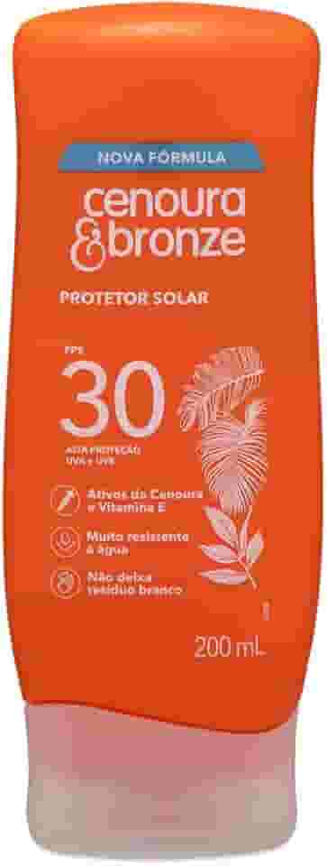 Protetor Solar FPS 30 Cenoura & Bronze 200ml