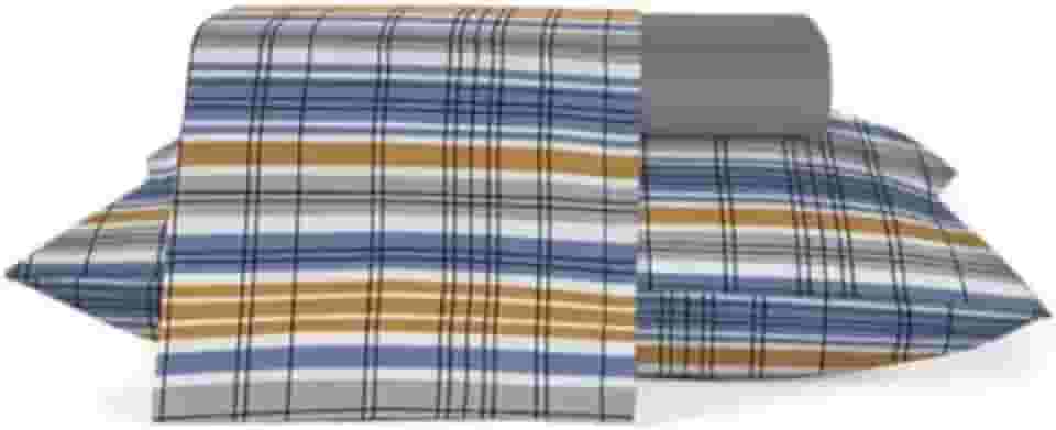 Jogo de Lençol Casal Teka Crystal 120 Fios 3 Peças Abissal 100% Algodão