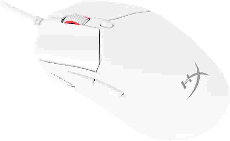 Mouse Gamer HyperX Pulsefire Haste 2 - Design Super Leve de 53g, Sensor de precisão HyperX 26K, Até 26000 DPI, 8000HZ, Cabo Ultraflexível, Branco (6N0A8AA)