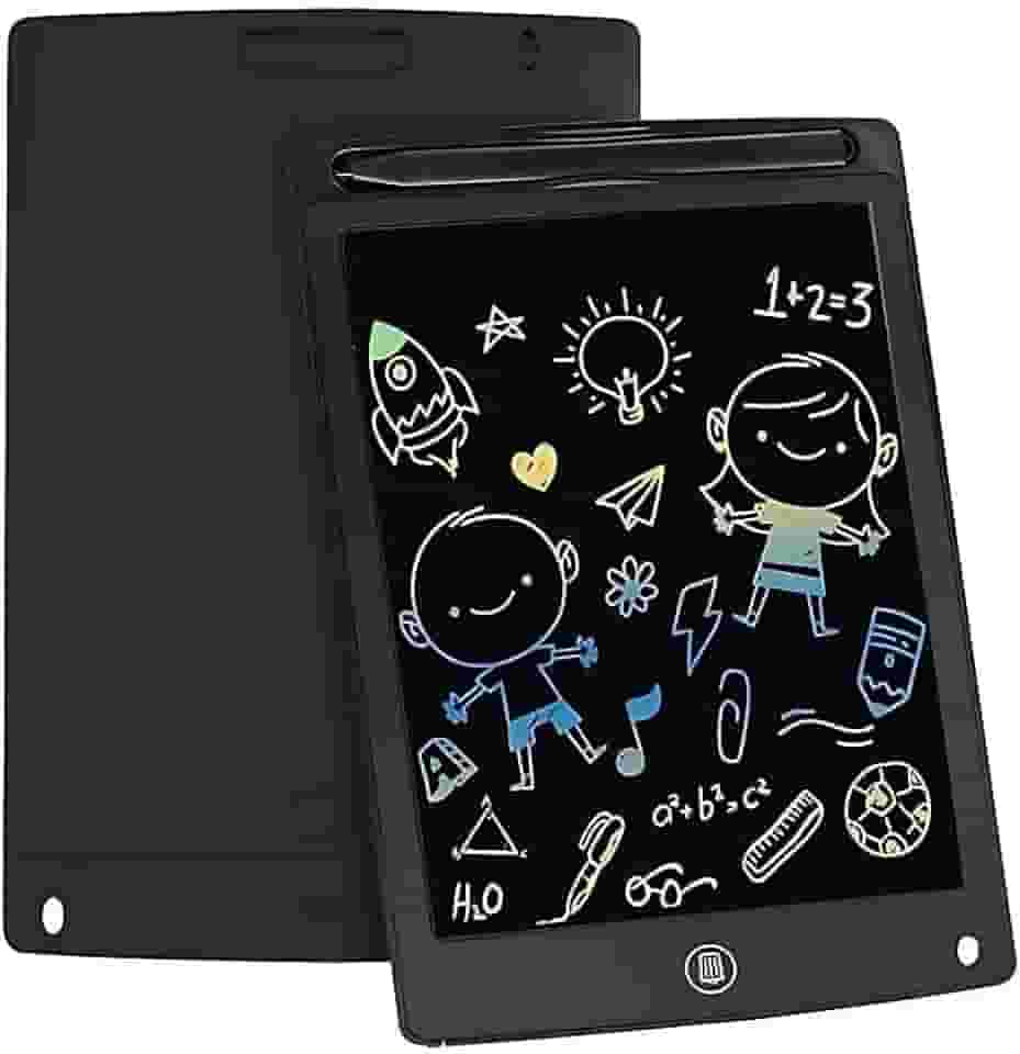 Lousa Digital LCD Colorida 12” com Caneta – Reutilizável, Ultrafina, Trava de Tela e Apagamento Instantâneo | Ideal para Crianças, Estudos e Anotações- CORES SORTIDAS