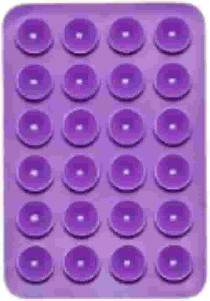 Suporte Adesivo Para Capinha Celular Com Ventosa Reforçado de Sucção Silicone Para iPhone E Android (Roxo)