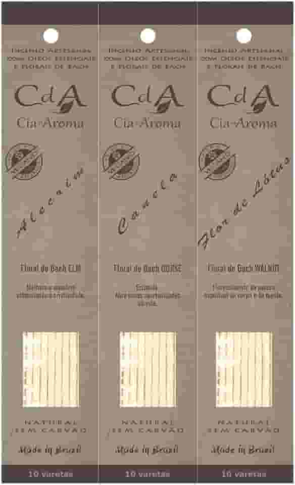 kit 3 caixas Incensos da Prosperidade Artesanal Natural Alecrim Flor de Lotus Canela