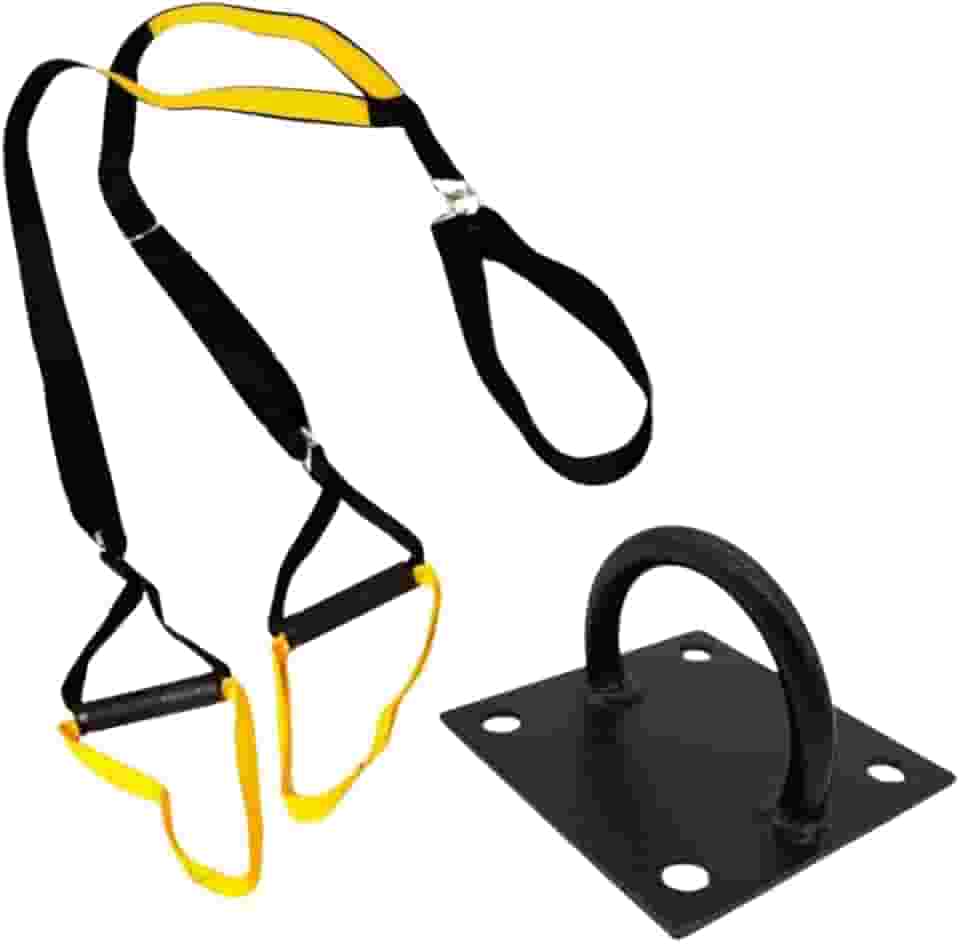 KIT Fita para Treino Suspenso tipo TRX Cross fit Pilates Yoga Fisioterapia Funcional Musculação Exercícios Saude + Suporte Sem Giro