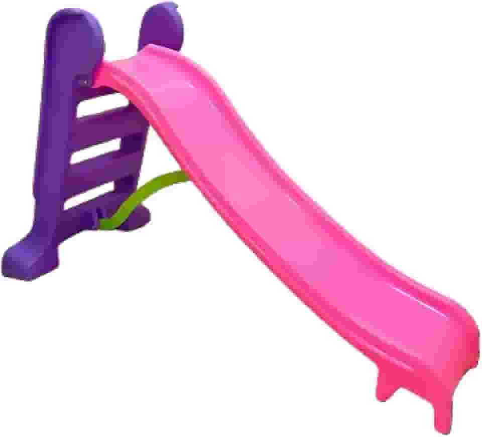 BEPLACE Escorregador Infantil de Plástico, para Crianças, Brinquedo para Jardim, Casa, Escola, Buffet, Creche e Parquinho (Rosa)